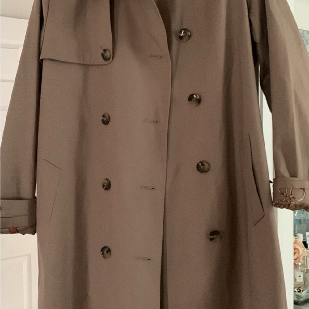 Lauren Ralph Lauren Double-Breasted Brown Trench Coat
